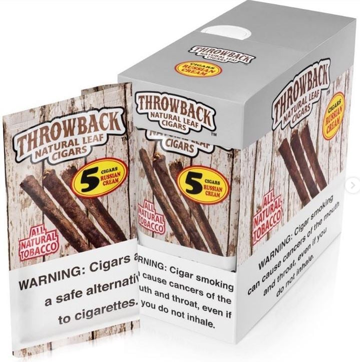 ThrowBack Natural Leaf Cigars Russian Cream