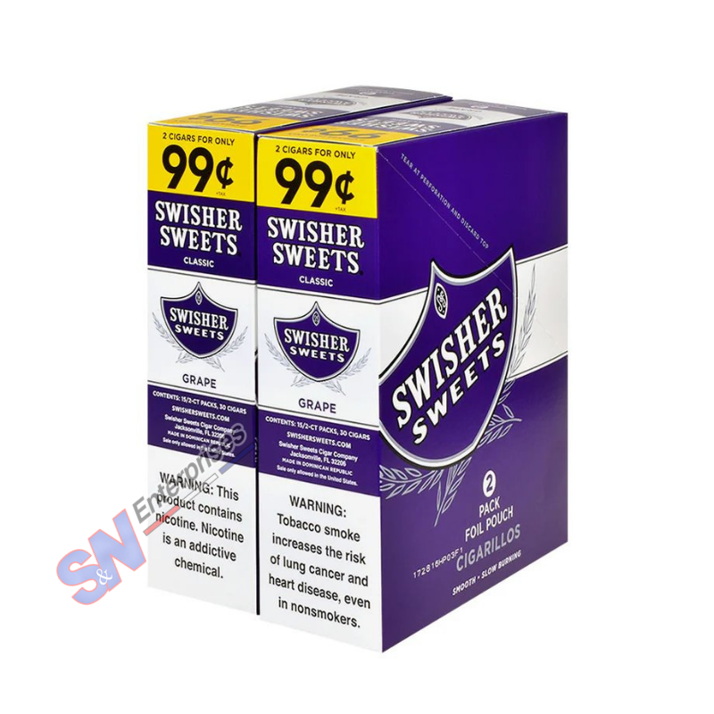 Swisher Sweets Grape 2 For 99C