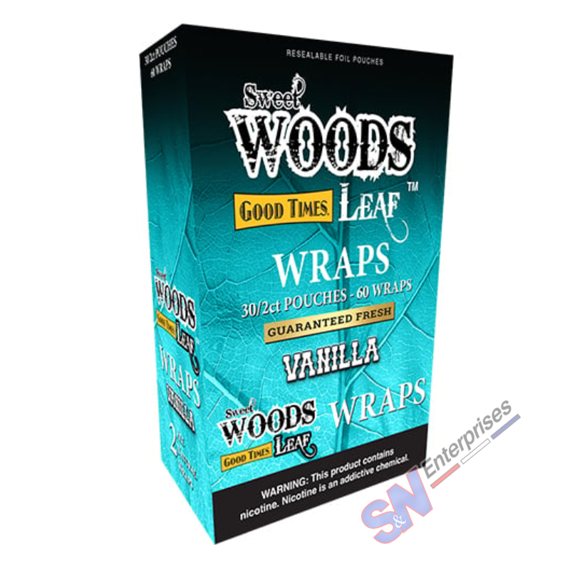 Sweet Woods Vanilla  Leaf Wraps