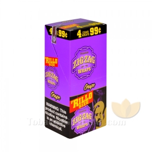 Zig Zag Wraps 4 For 99C Grape