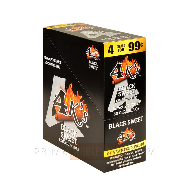 4 K'S Cigarillos 4 For 99C Black Sweet
