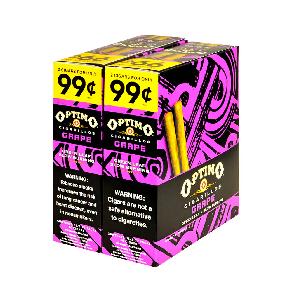 Optimo Cigarillos Grape Flavour 99C For 2