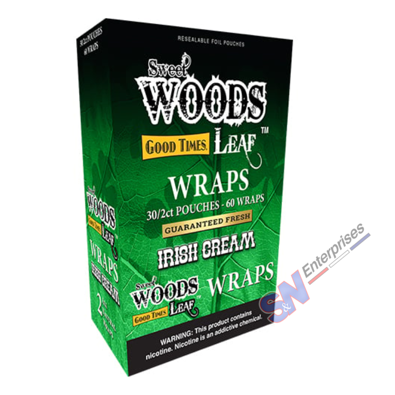 Sweet Woods Irish Cream Leaf Wraps
