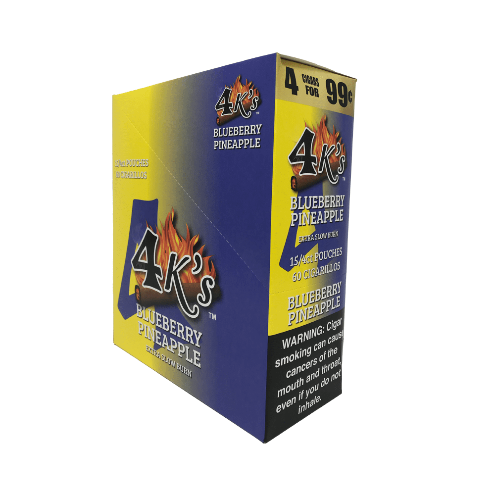 4 K'S Cigarillos 4 For 99C BlueBerry PineApple