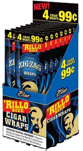 Zig Zag Wraps 4 For 99C Blue
