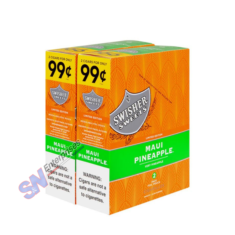Swisher Sweets Maui Pineapple 2 For 1.19C