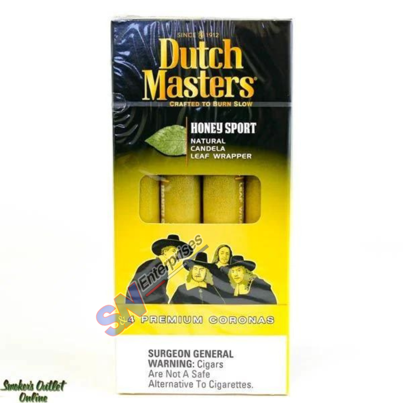 Dutch 4x5 Pk Honey Sport Flavor Premium Cigars & Cigrallos