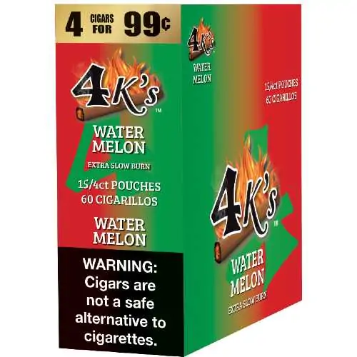 4 K'S Cigarillos 4 For 99C WaterMelon
