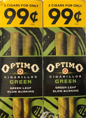 Optimo Cigarillos Green Flavour 99C For 2