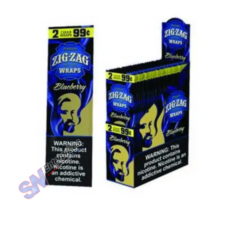 Zig Zag Wraps 2 For 99C BlueBerry