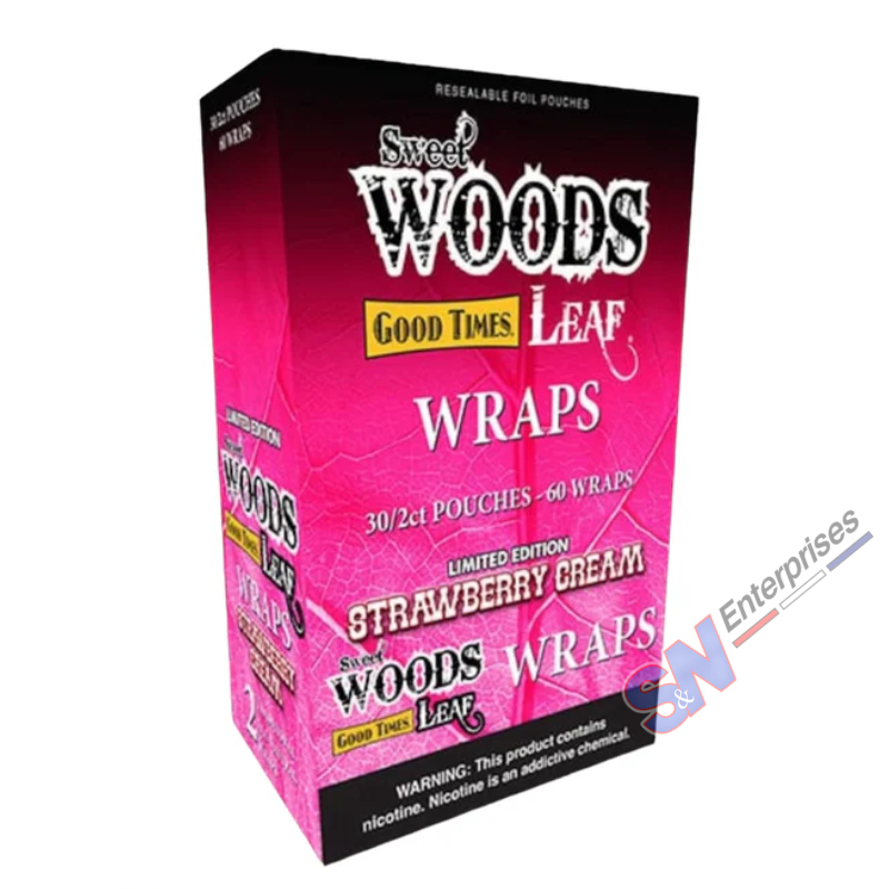 Sweet Woods Strawberry Cream Leaf Wraps