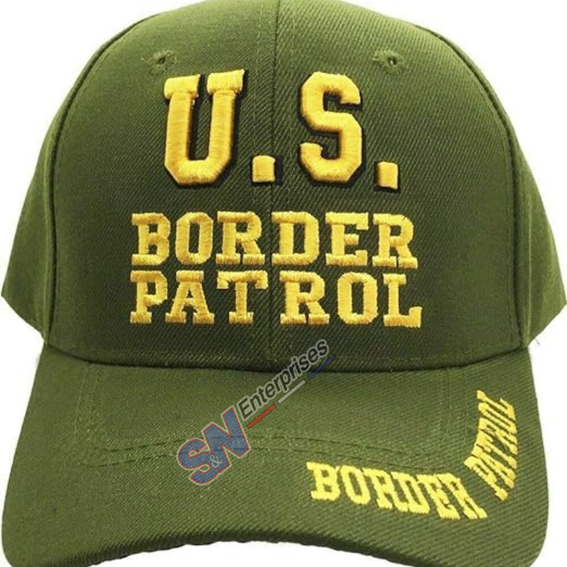 S&N Enterprises Embroidered US Border Patrol Caps (Green)