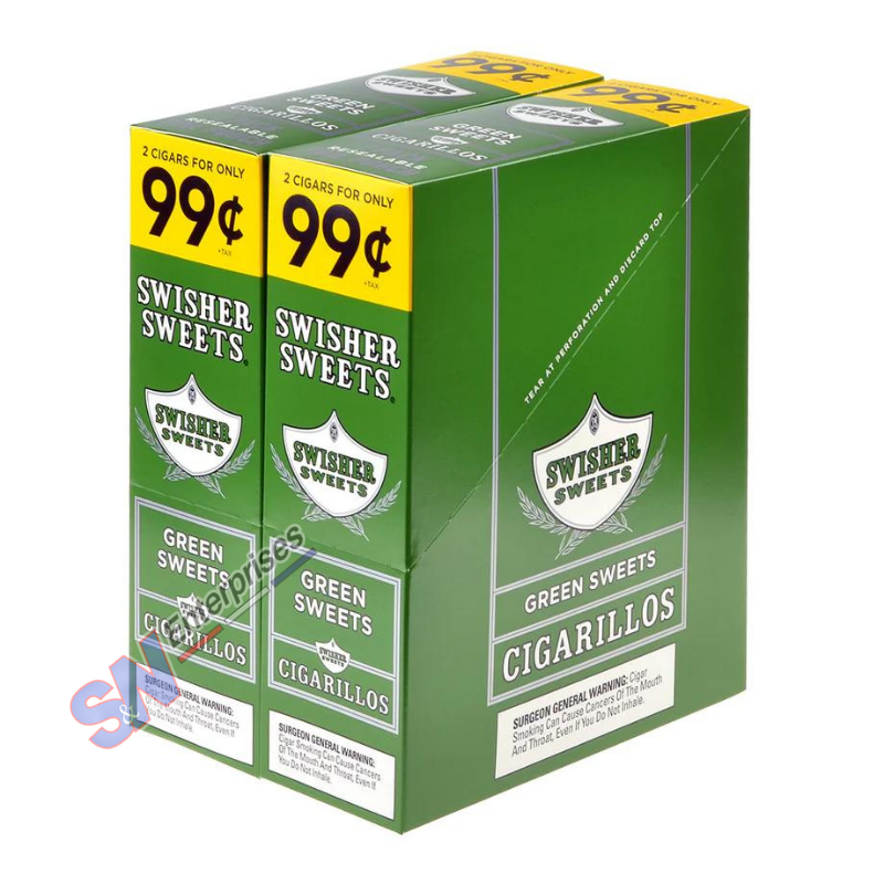 Swisher Sweets Green 2 For 99C