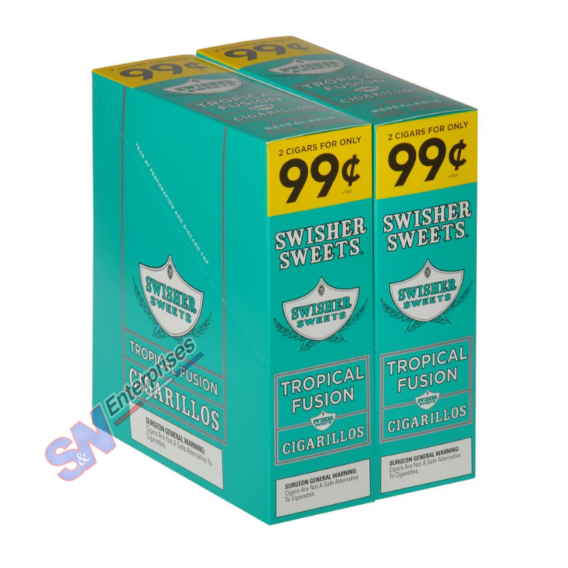 Swisher Sweets Tropical Fusion 2 For 99C